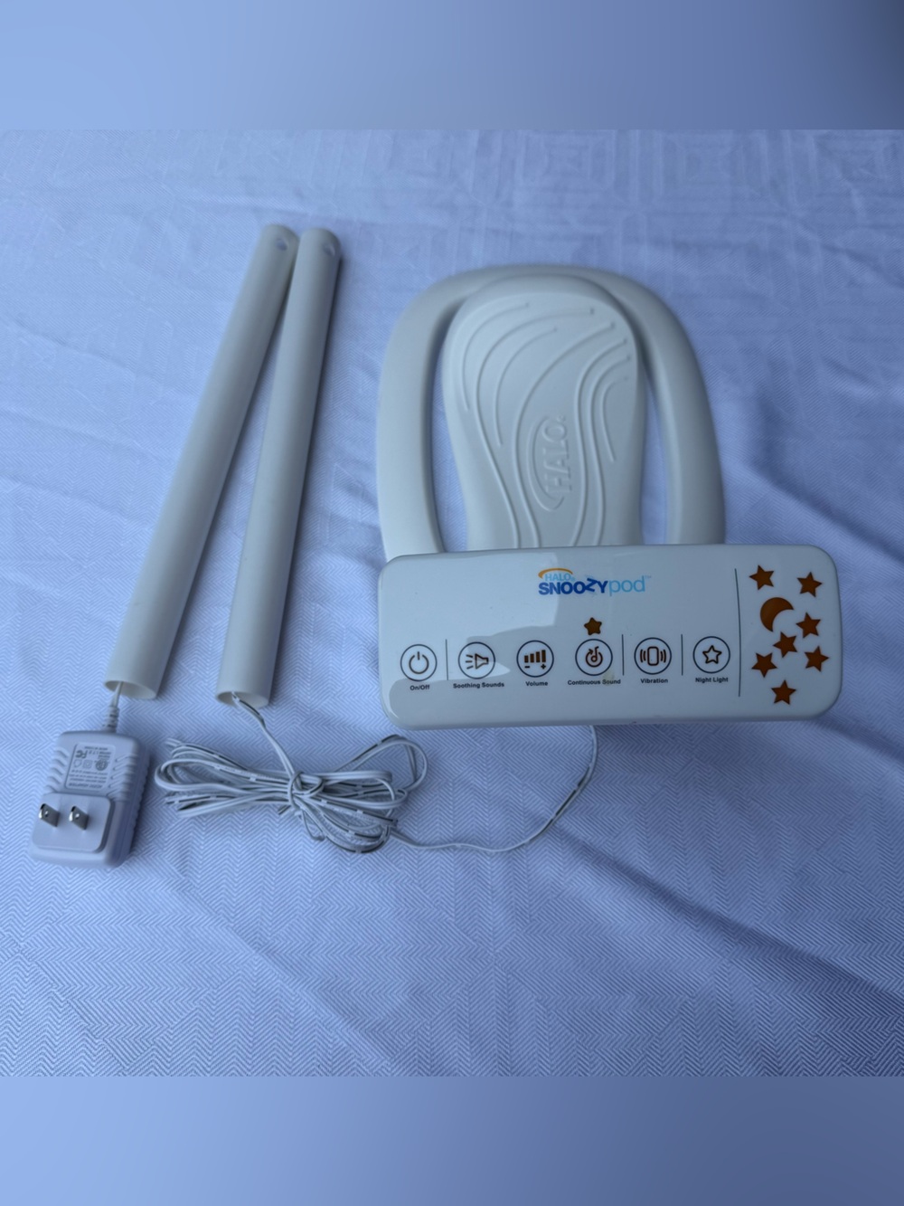 HALO SNOOZYPod Baby Bedtime Soother Projector, Vibration and Soothing Sound